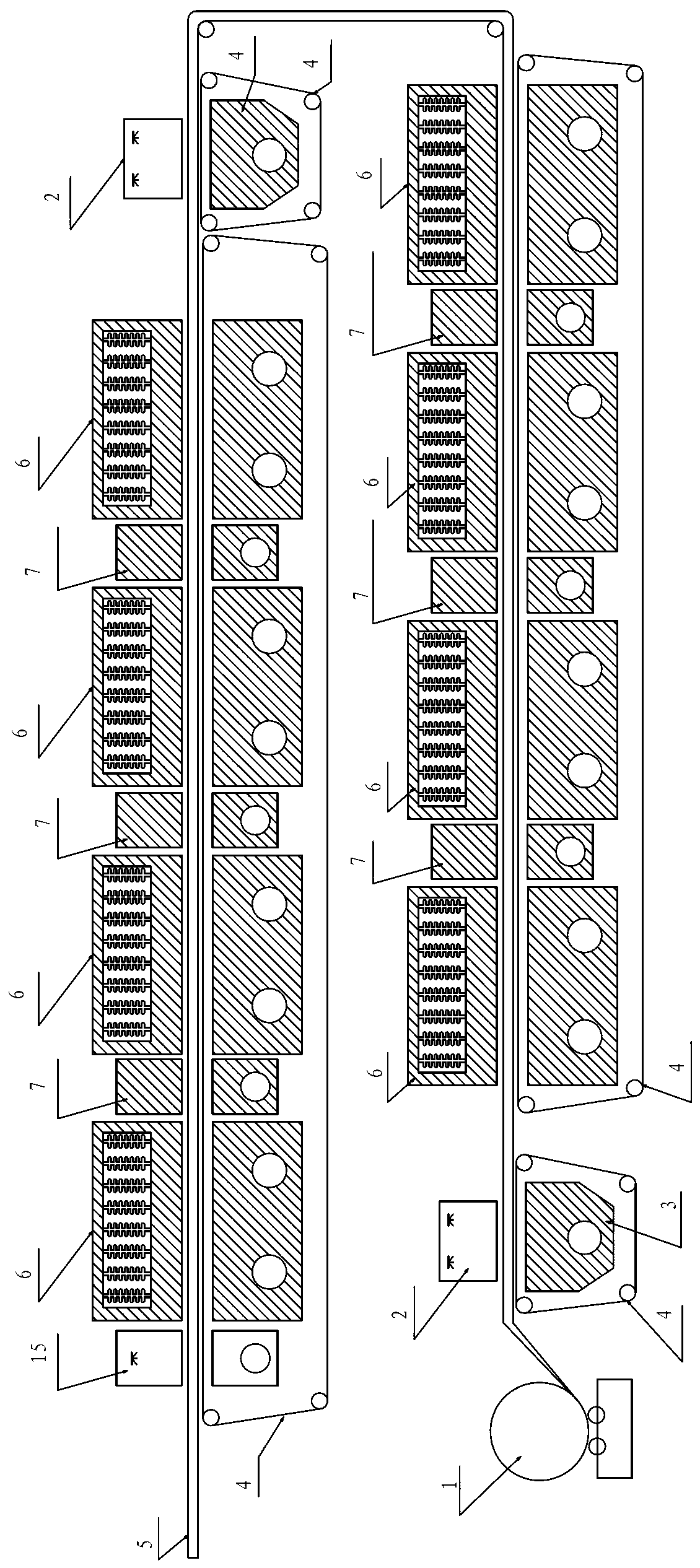 Method for manufacturing tobacco sheet taking substrate as carrier through dry paper making method