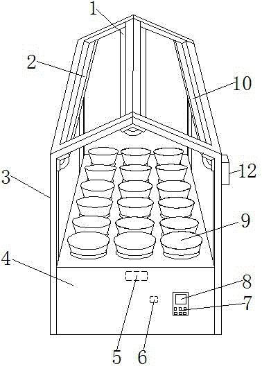 Flower planting light supplement device enabling flowers to receive light more uniformly