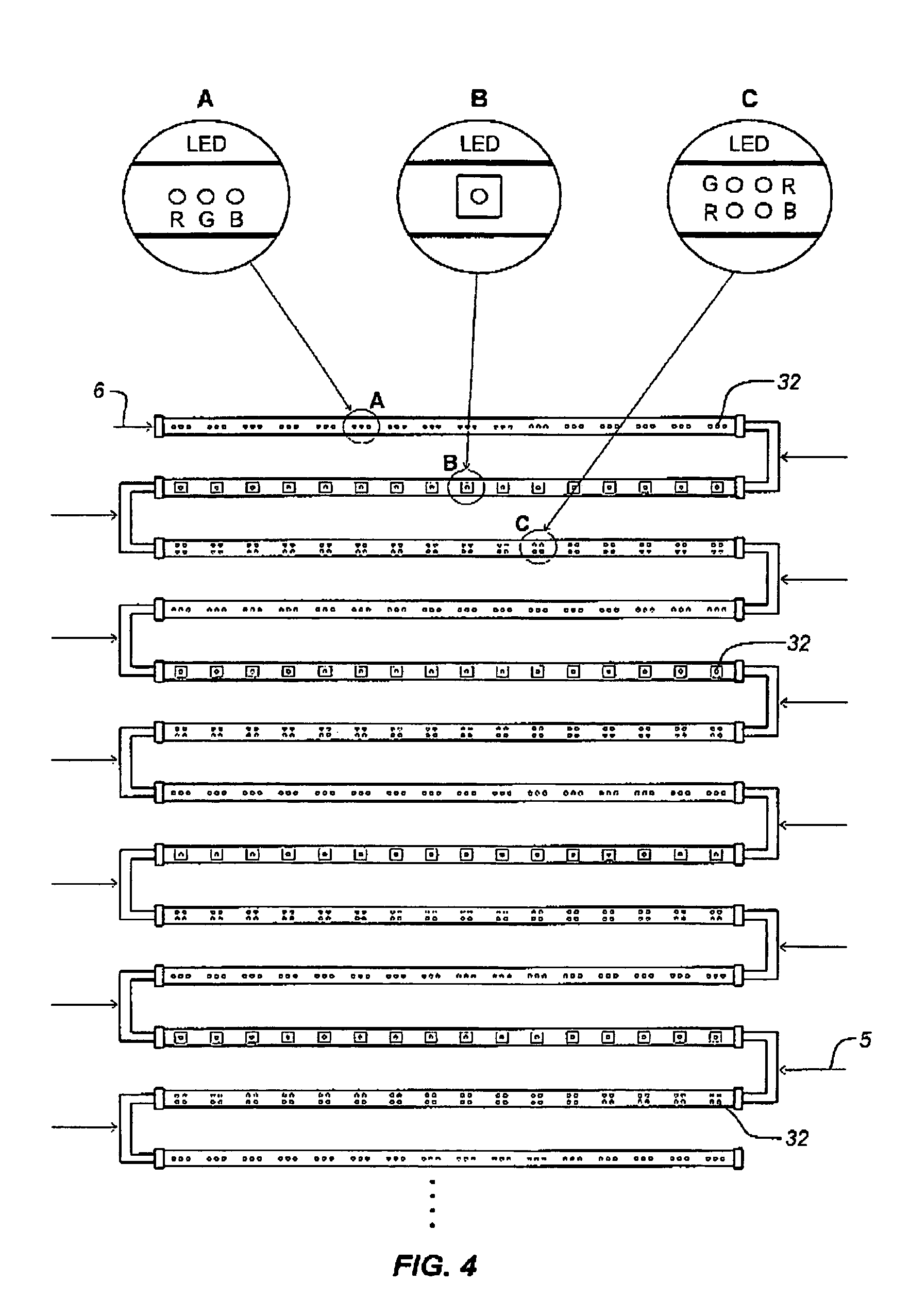 Rolling light emitting diode screen device