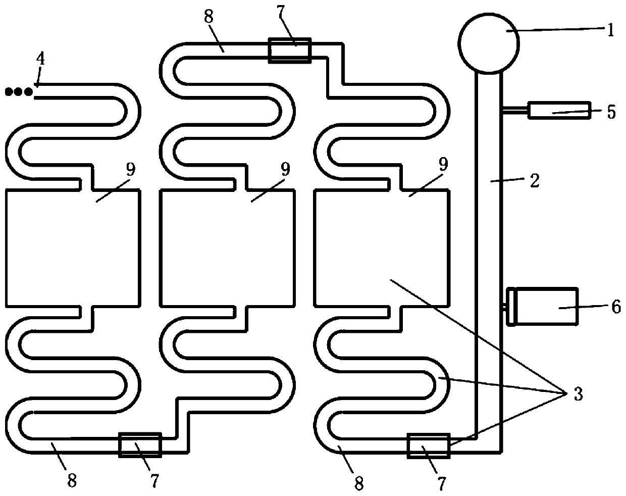 A multi-target magnetic immunochemiluminescence microfluidic chip detection platform and method