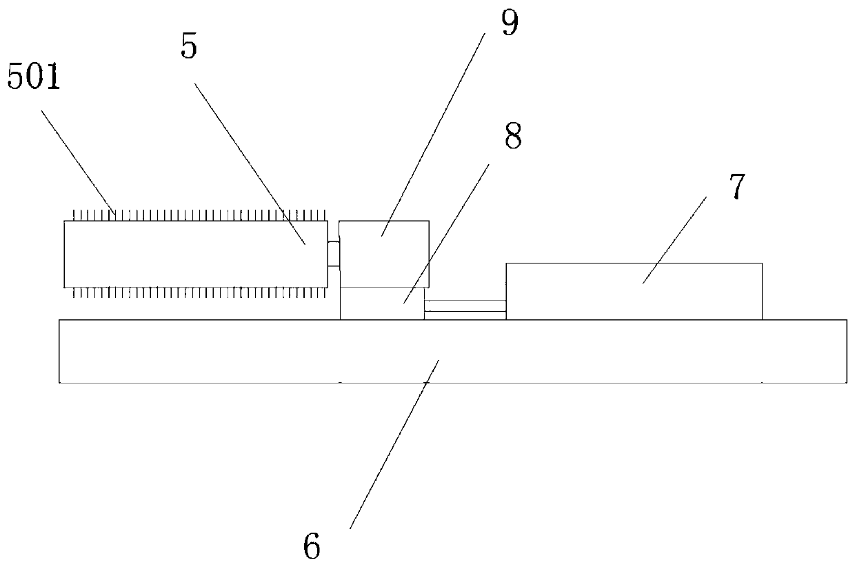 Cleaning device for axial flow fan