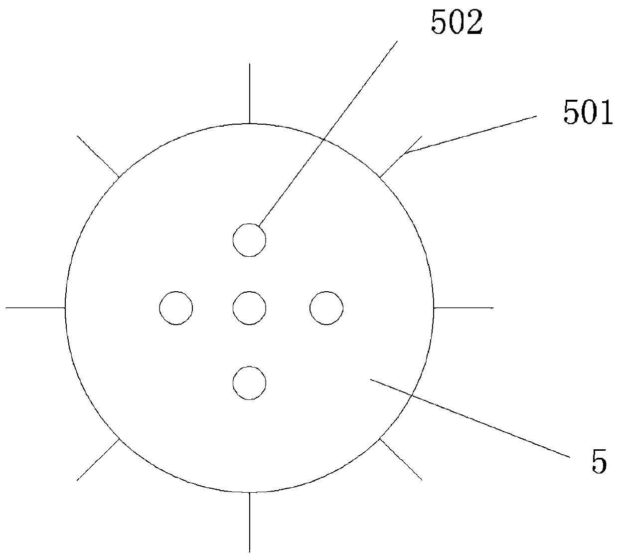 Cleaning device for axial flow fan