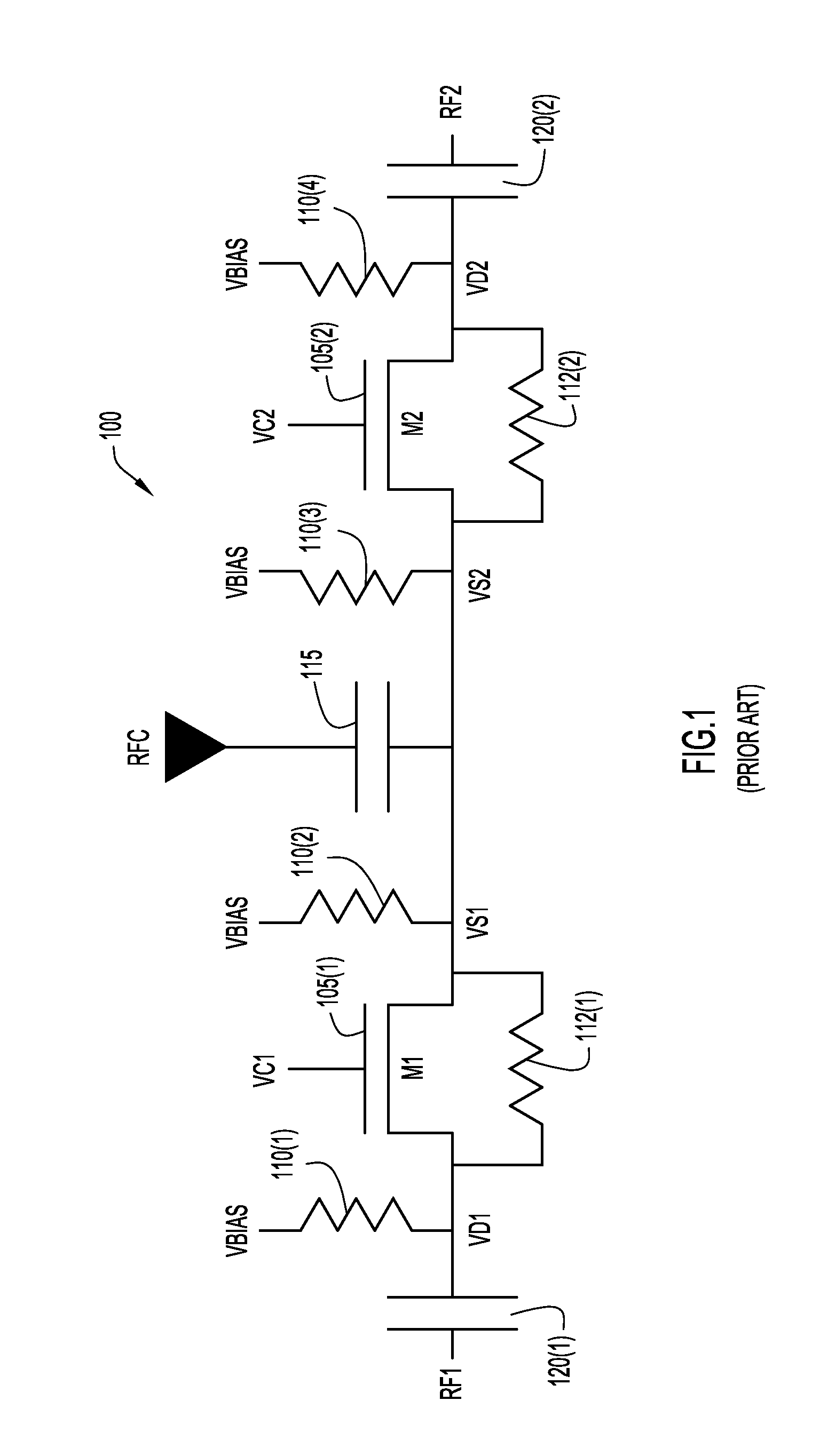 RF Switch with Adaptive Drain and Source Voltage