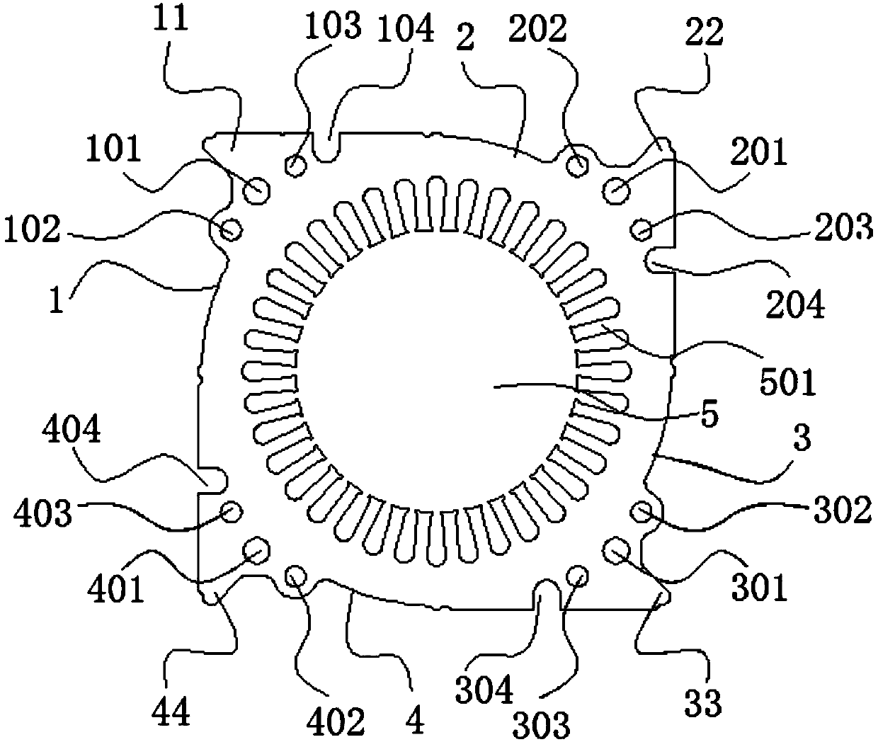 A motor end cover and method fixed by positioning pins