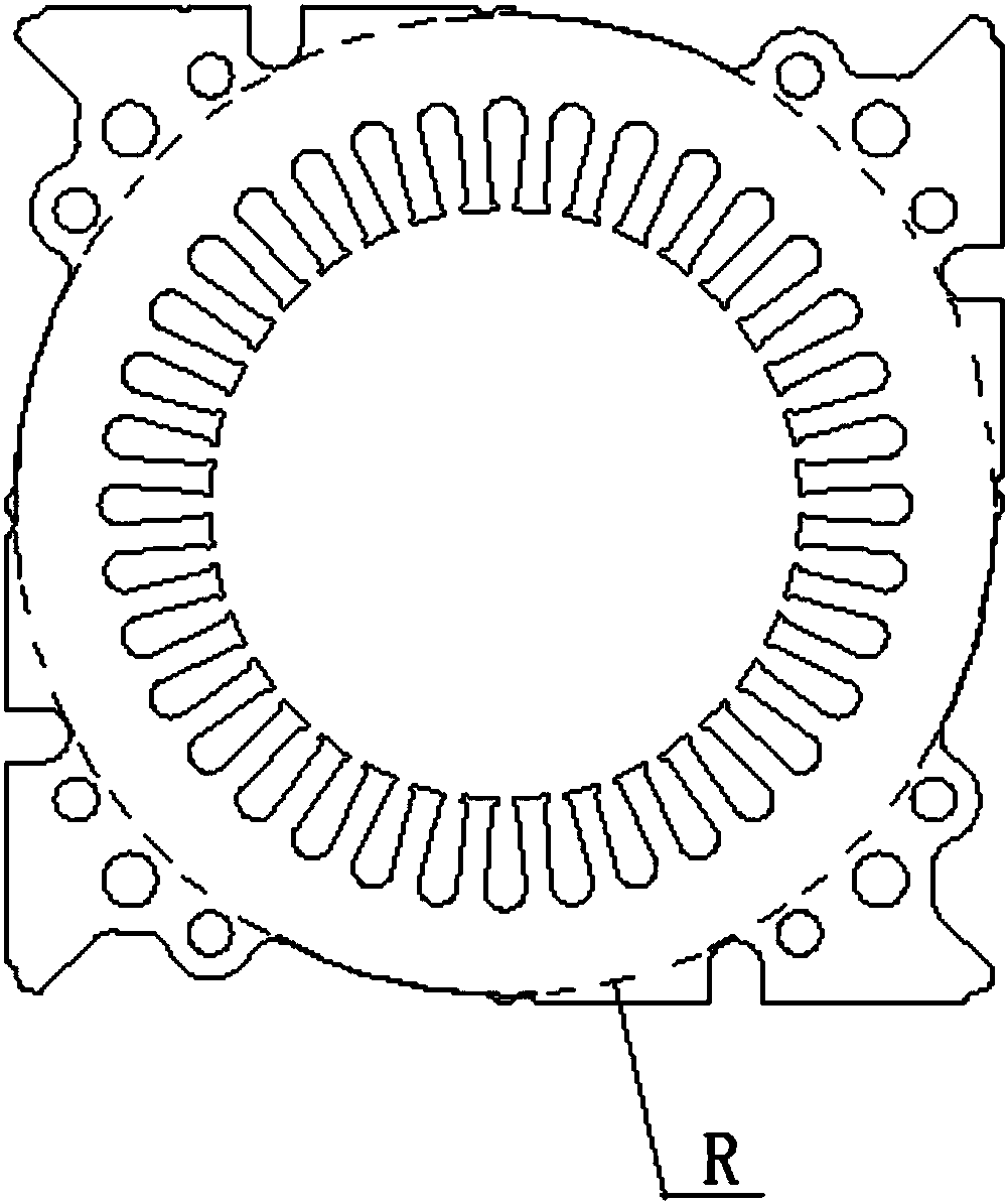 A motor end cover and method fixed by positioning pins