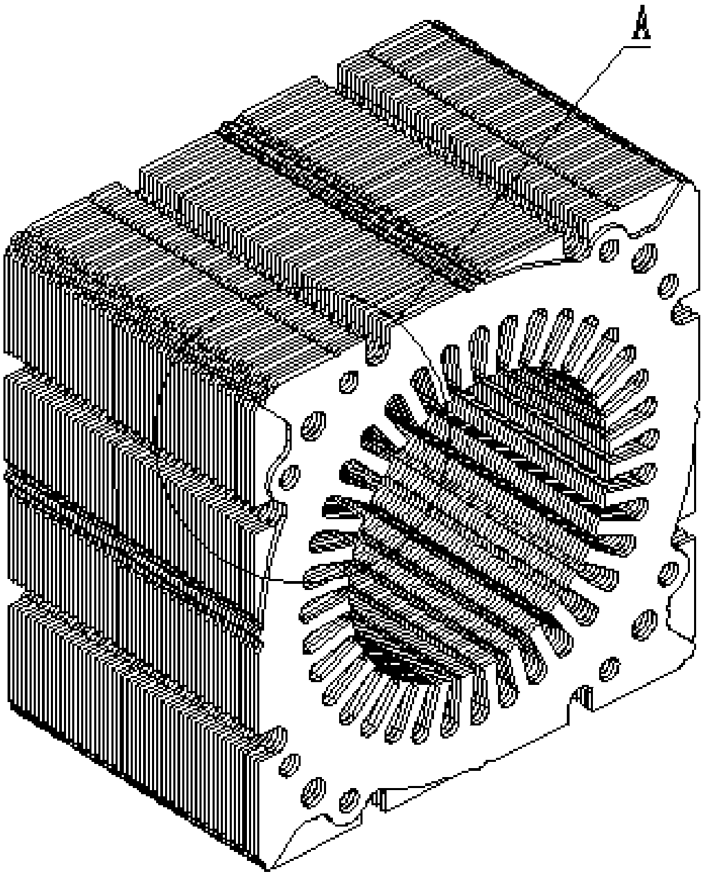 A motor end cover and method fixed by positioning pins