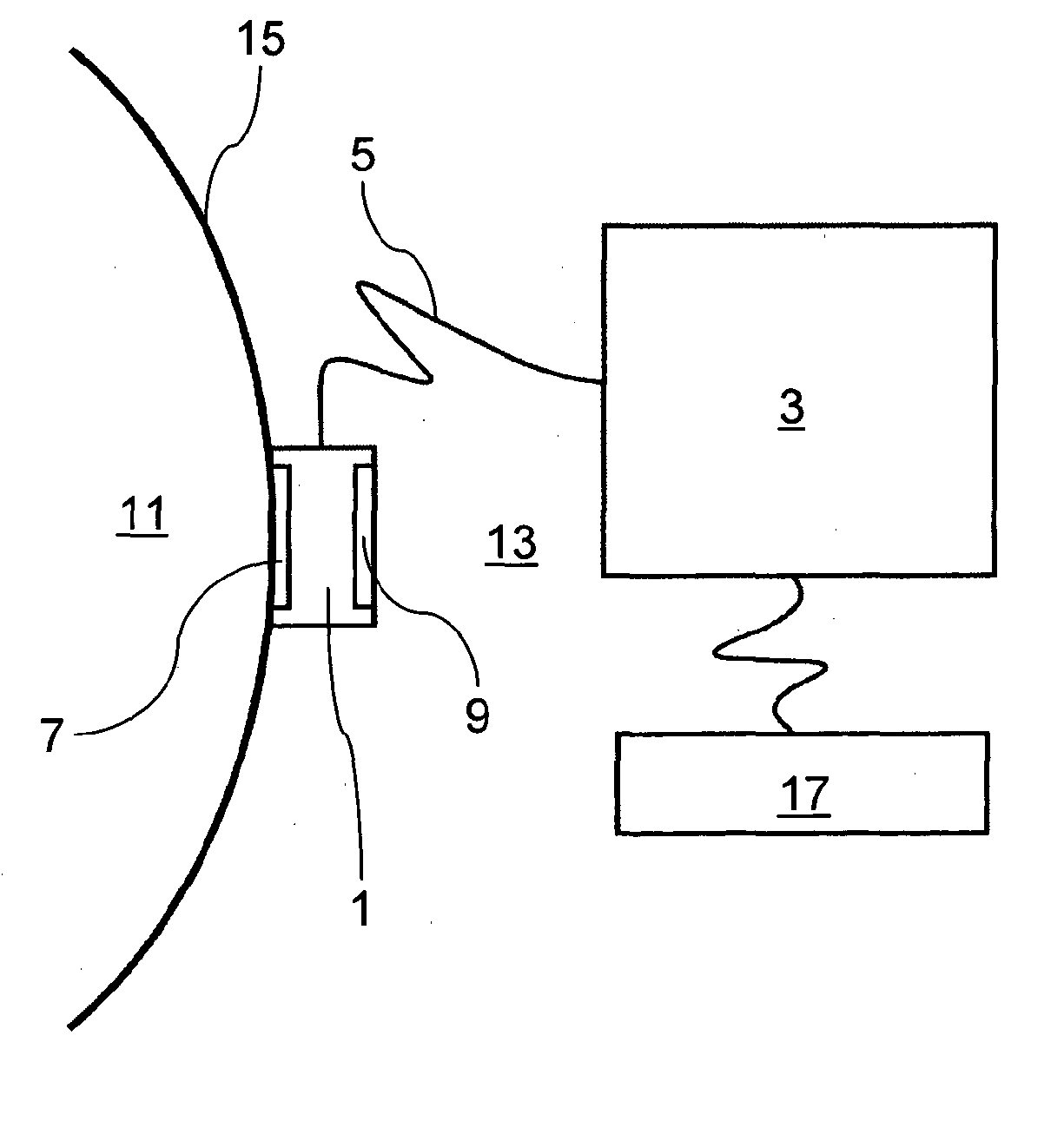 Method and device for determining a core body temperature