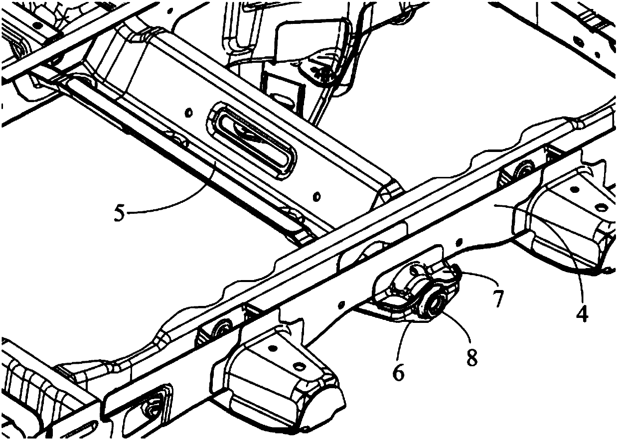 Rear traction device and automobile