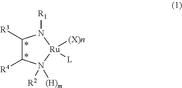 Ruthenium-diamine complex and methods for producing optically active compounds