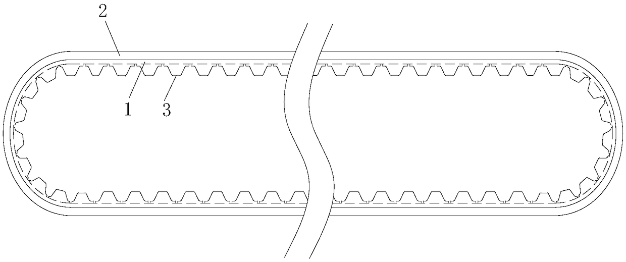 Synchronization conveying belt and preparing method thereof