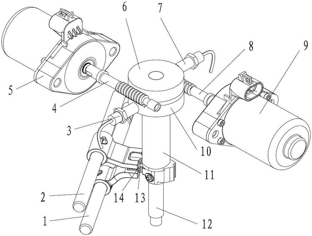 Interlock-type shifting device for electric vehicles