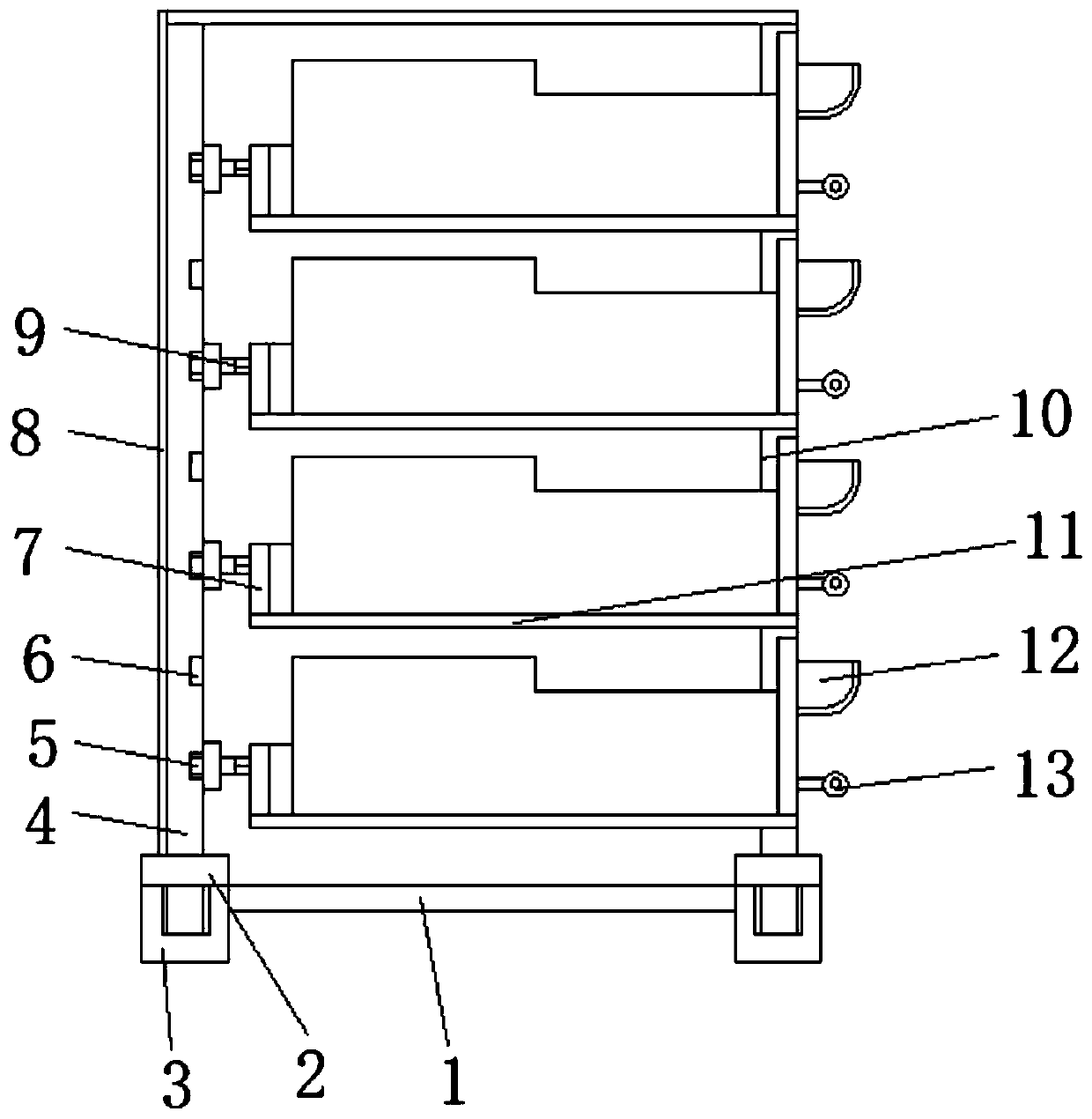 Sales rack for hardware product sales