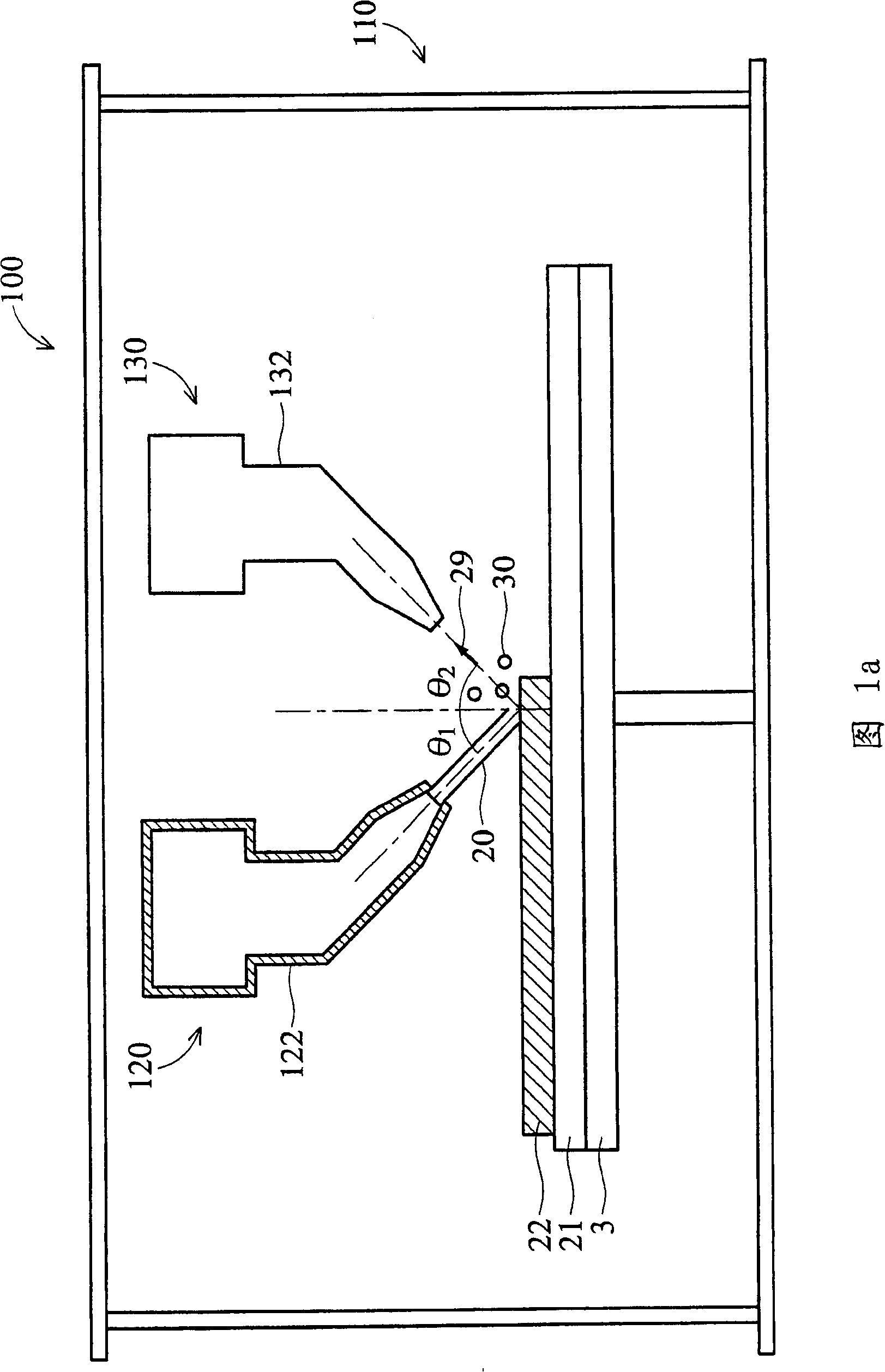 Plasma film coating device and method