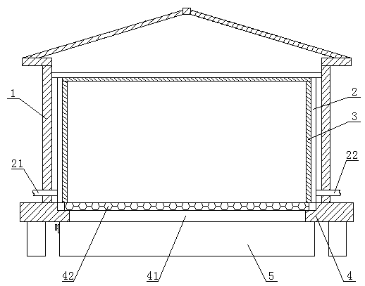 Thermal-insulation breeding chicken house based on intelligent breeding