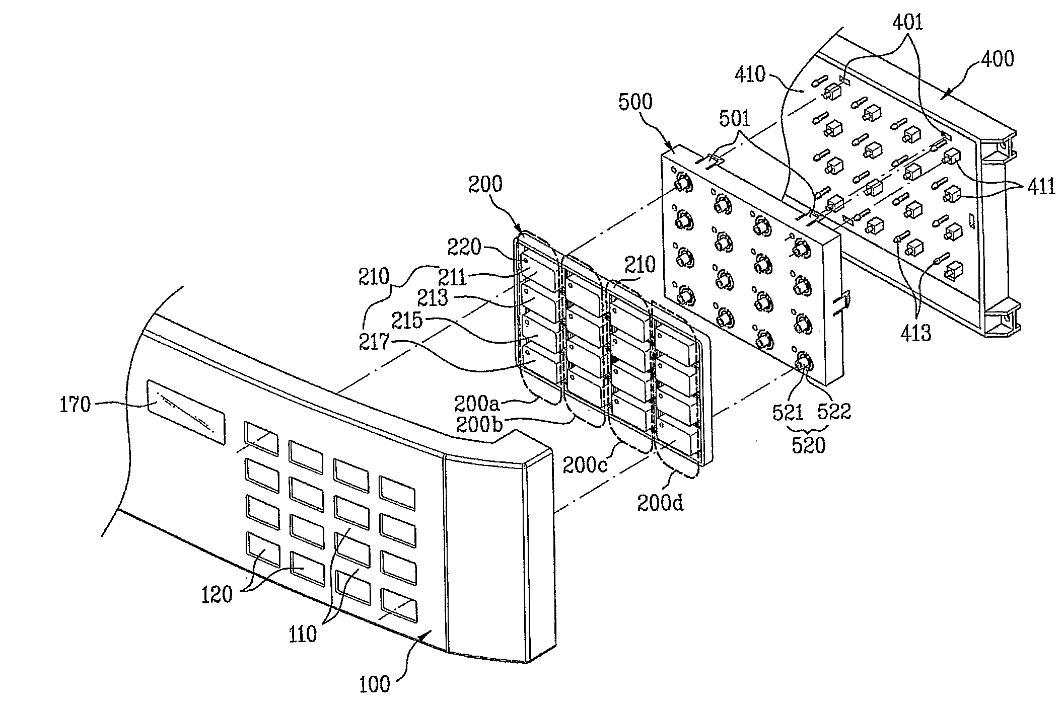 Control panel assembly for laundry device