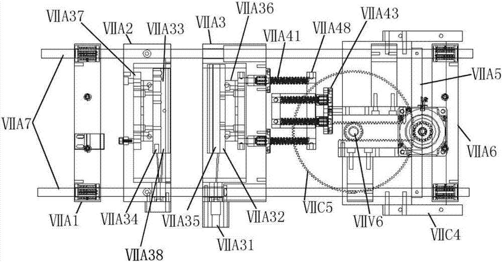 Outward vacuumizing and bilateral heat sealing device for pure electric reshaping and packaging machine