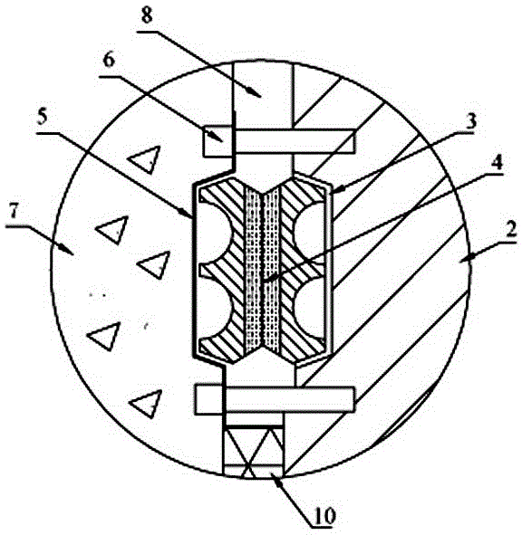 Water-stopping method for the contact part between shield segment and cast-in-place concrete