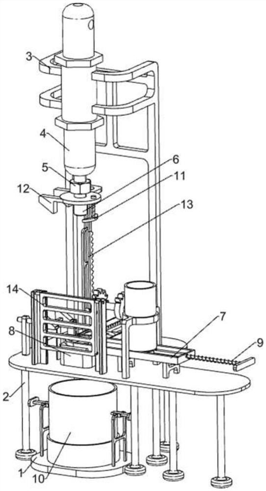 Punching equipment for valve spring retainer