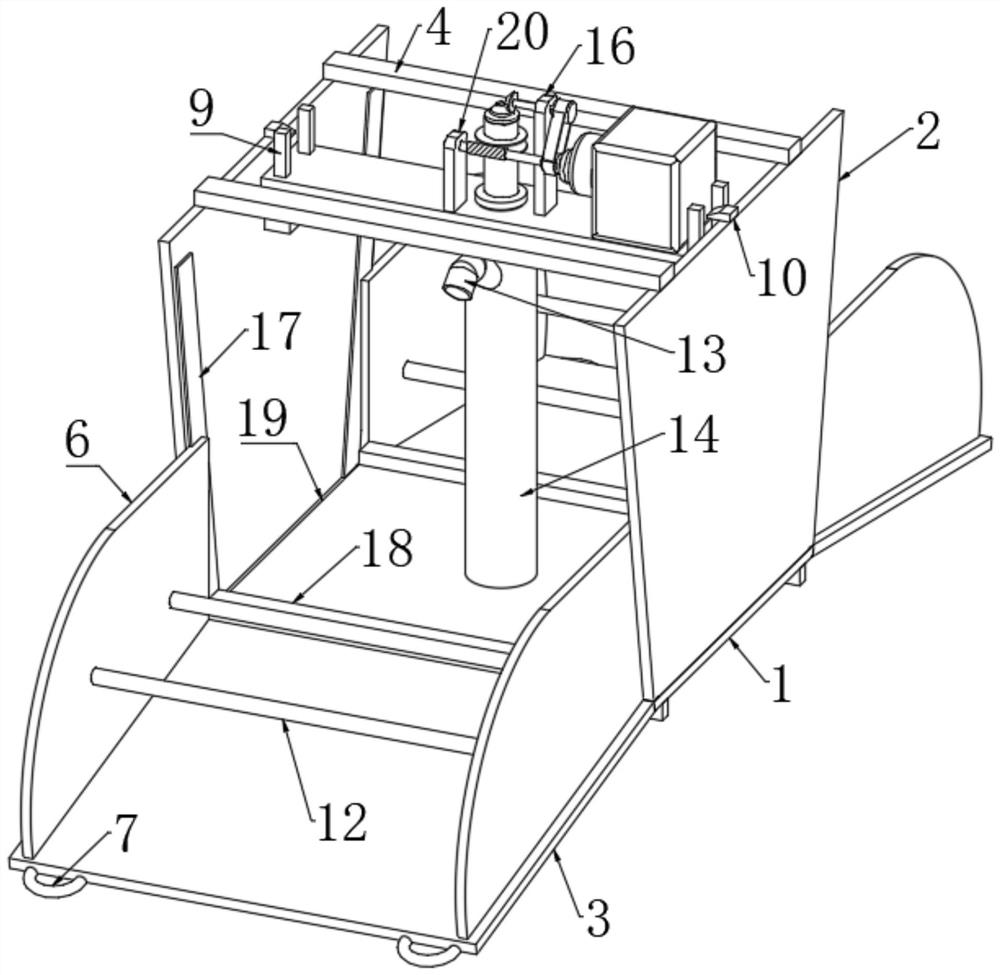 Device for removing accumulated water in pothole terrain in building construction