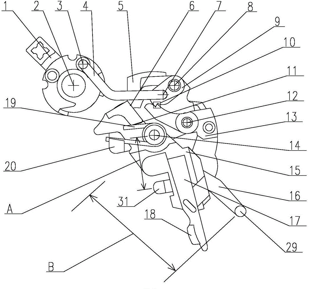 Operation device of miniature multi-pole circuit breaker