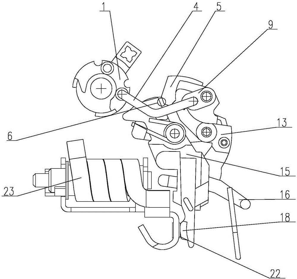 Operation device of miniature multi-pole circuit breaker