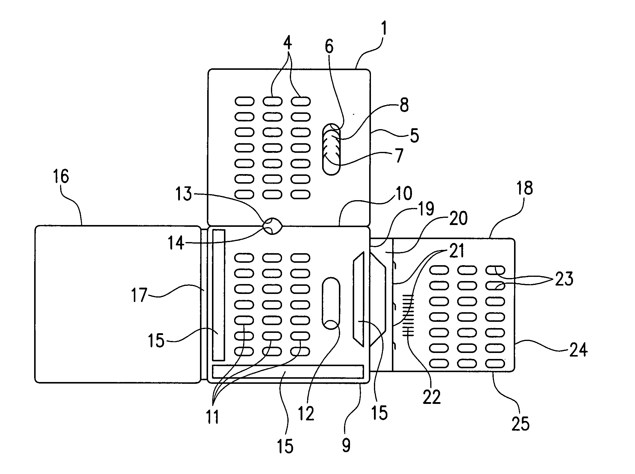 Case for a press-through package