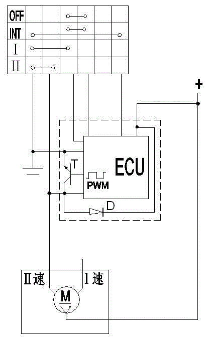 Intelligent speed-adjusting control method of vehicle wiper