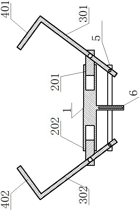 Sliding deformation wide mouth cleaning device