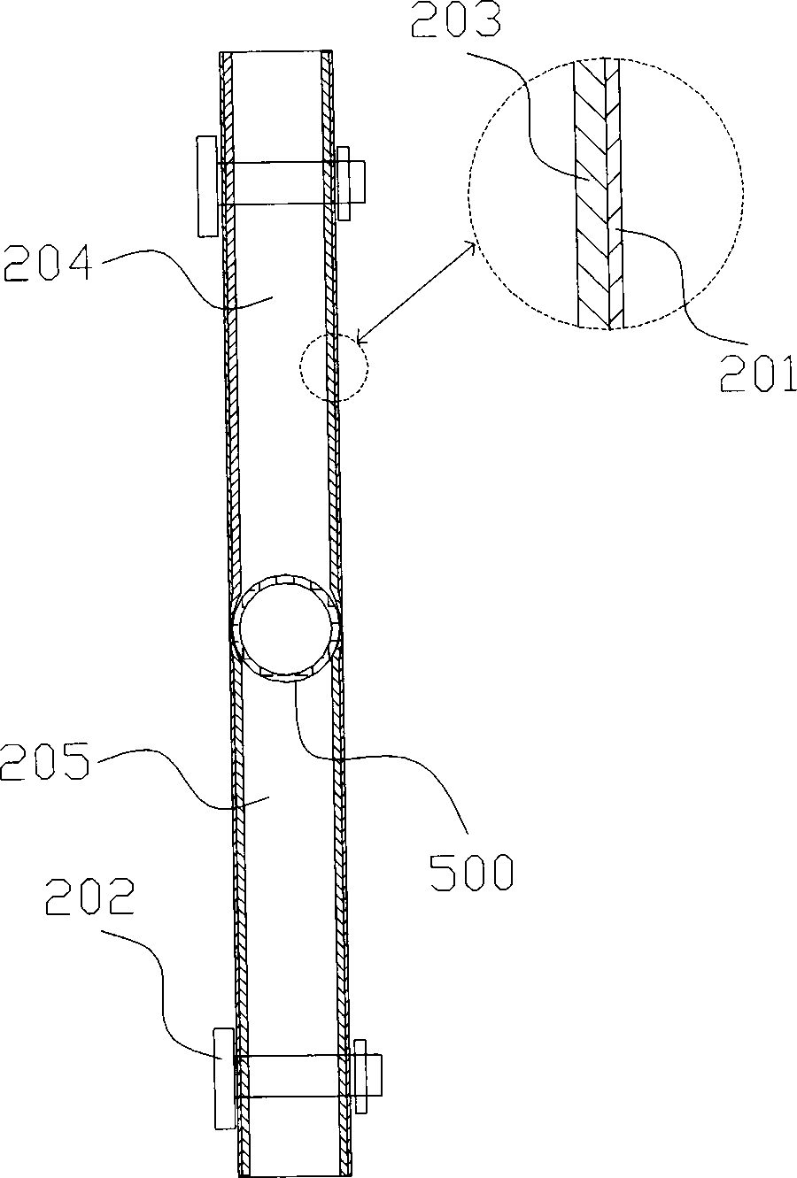 Ultrasound-guided out-of-plane puncture adapter, ultrasound-guided puncture device with same, and corresponding method