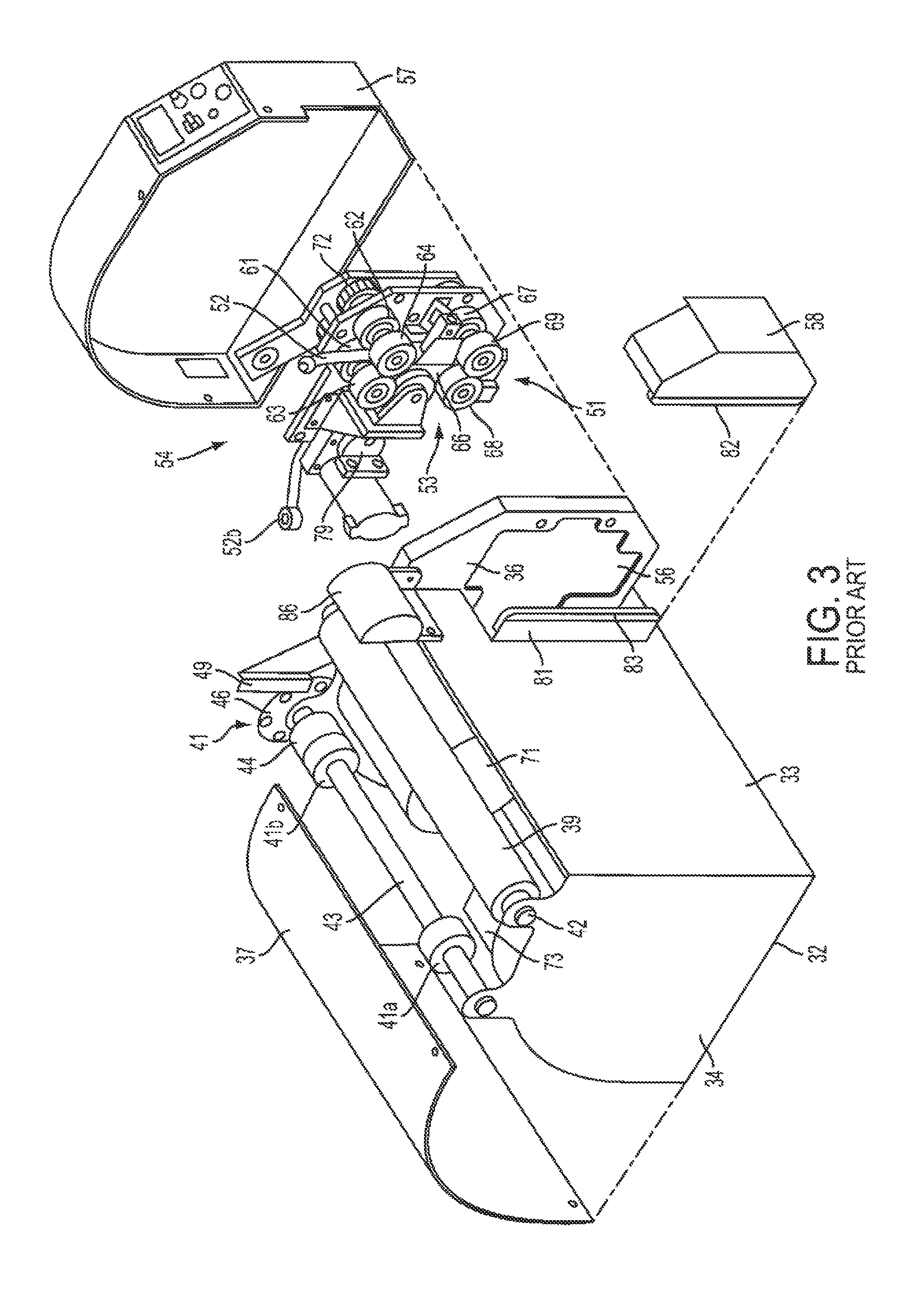Method and apparatus for inflating and sealing packing cushions with rotary sealing mechanism