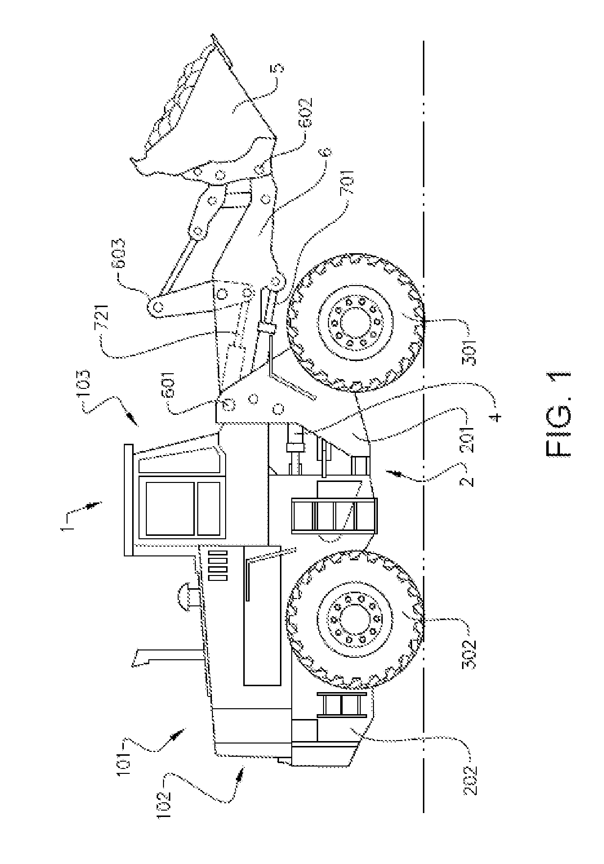 A hydraulic system and a method for moving an implement of a working machine