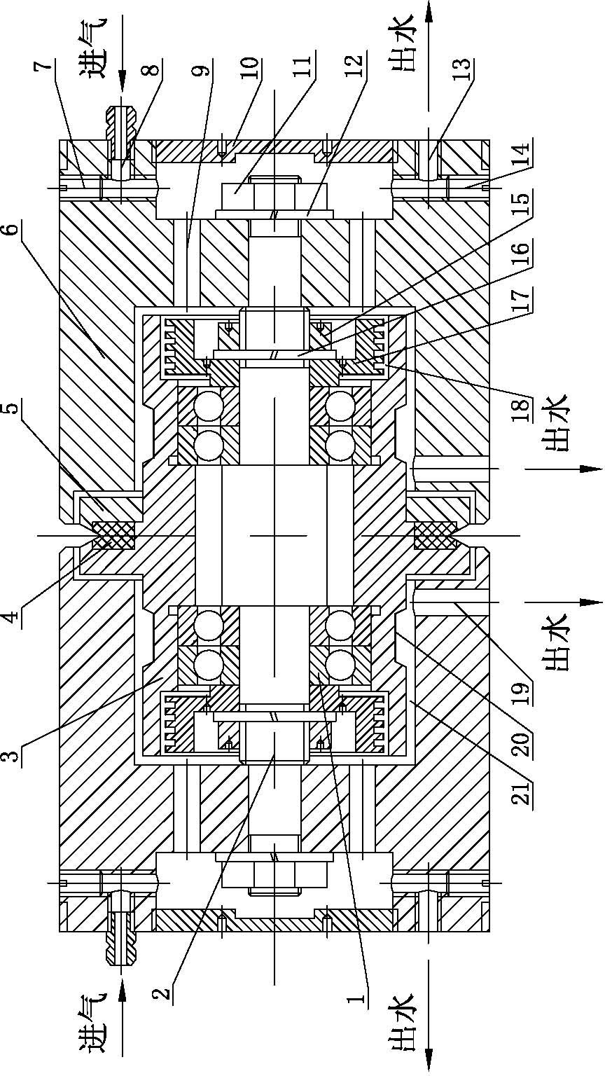 Long-life guide wheel assembly for high-speed reciprocated WEDM machine tool