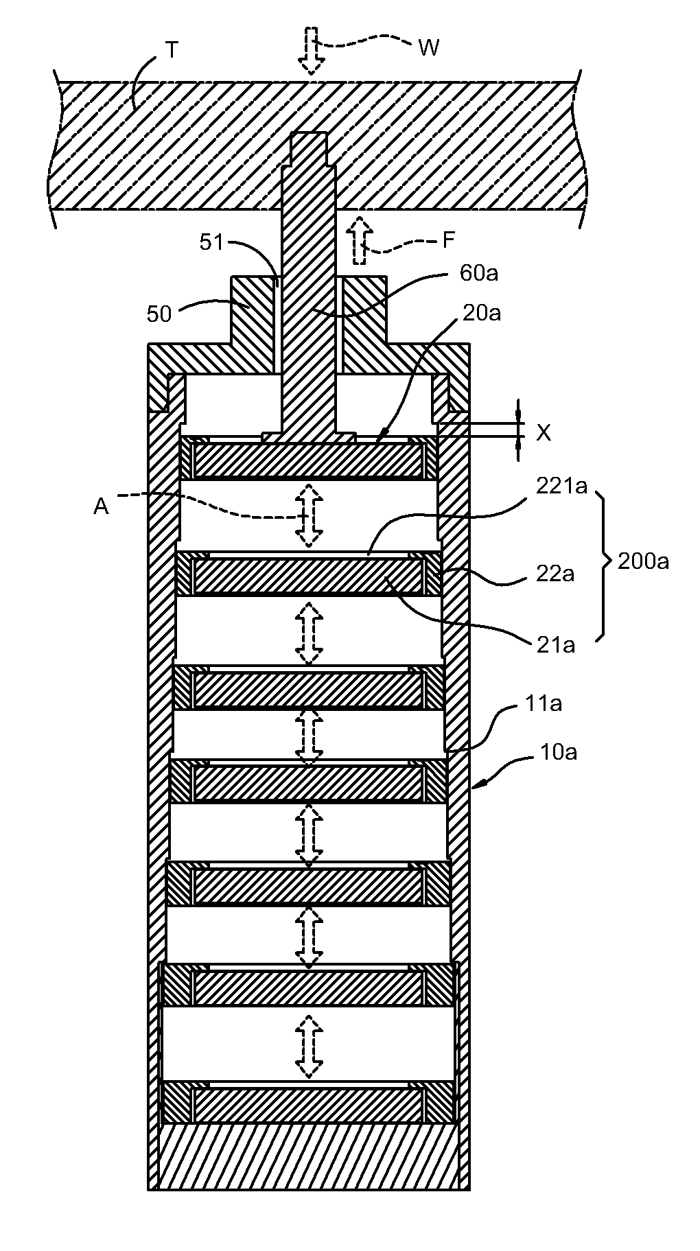 Magnetic shock-absorption device
