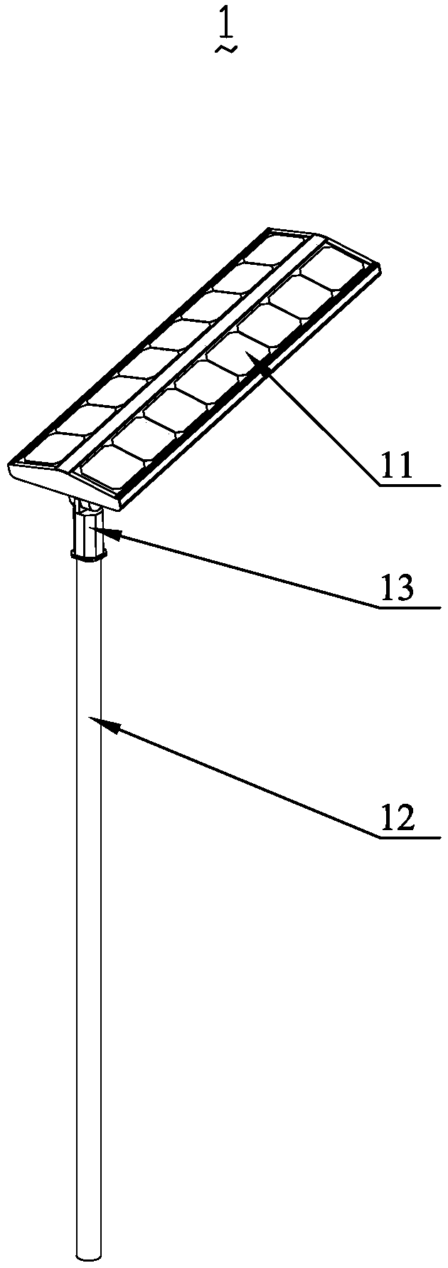 Solar lamp body and solar street lamp