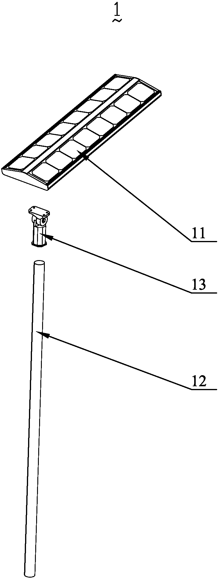 Solar lamp body and solar street lamp