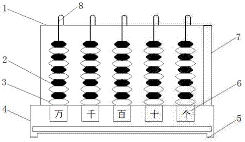 Vertical counter for experiment teaching