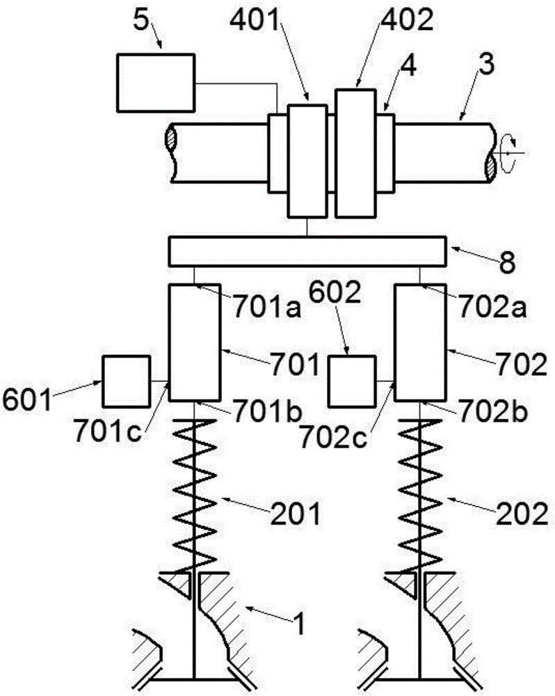 Axial-moving multi-mode level type variable valve driving system