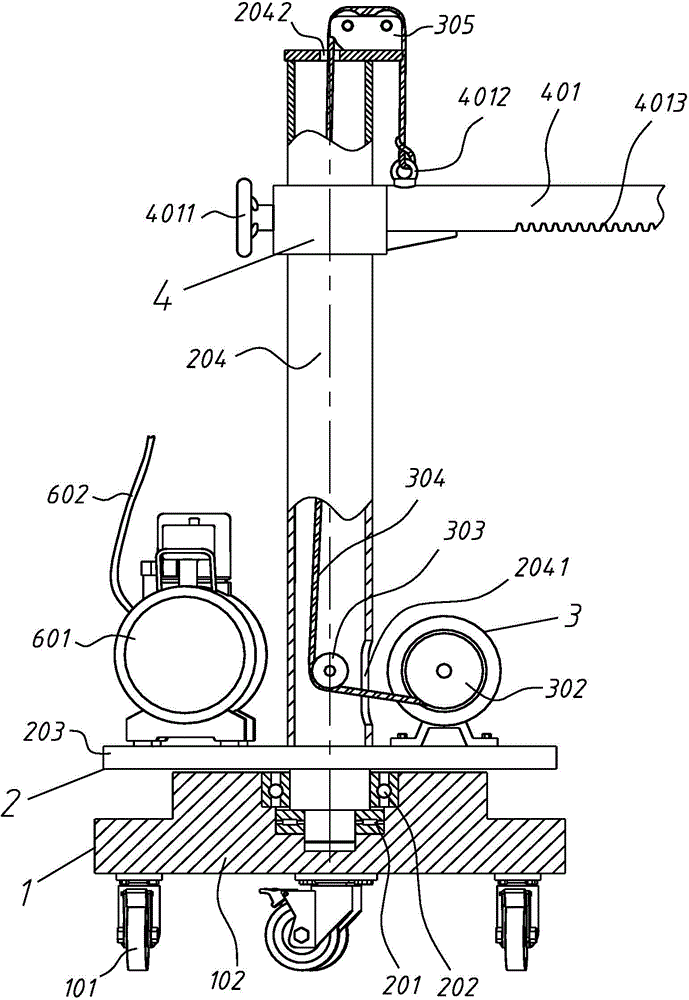 A kind of vibration lifting device for casting