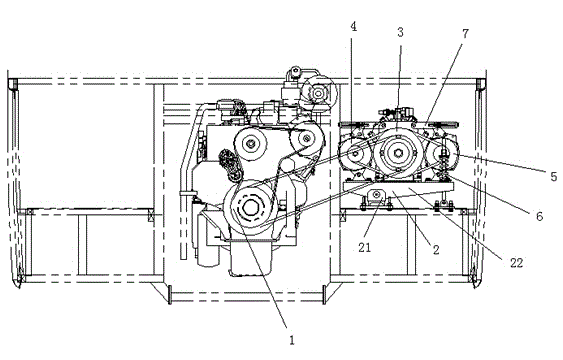 Complete coach power supply device