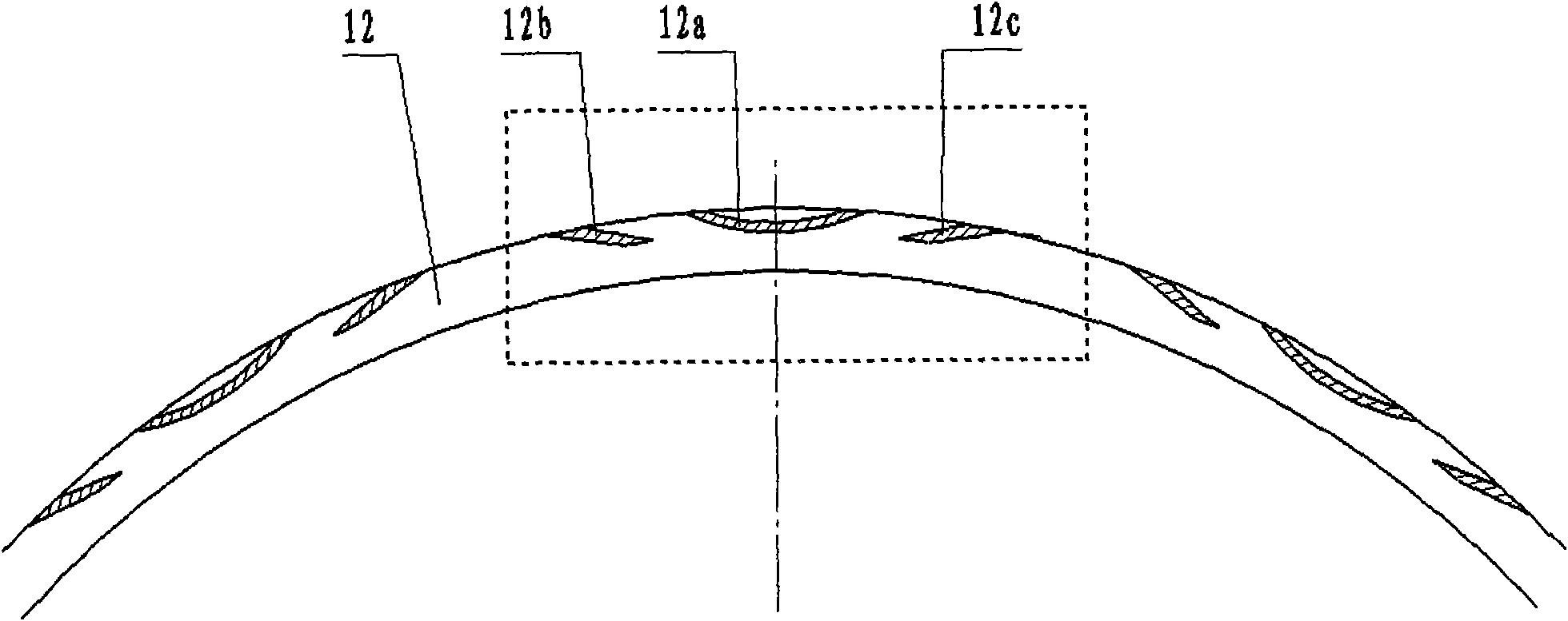 Hydrostatic and hydrodynamic combined type three-stage mechanical seal device for nuclear main pump