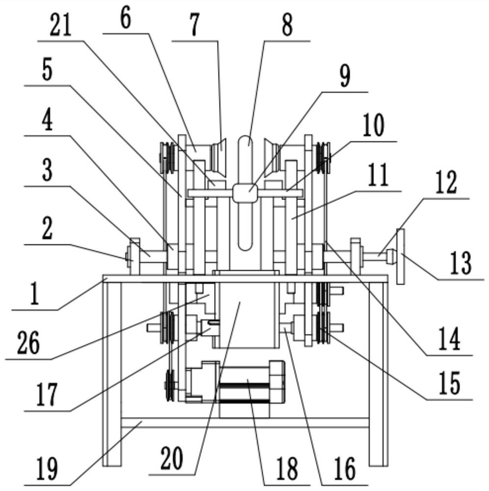 Stamping and grinding device