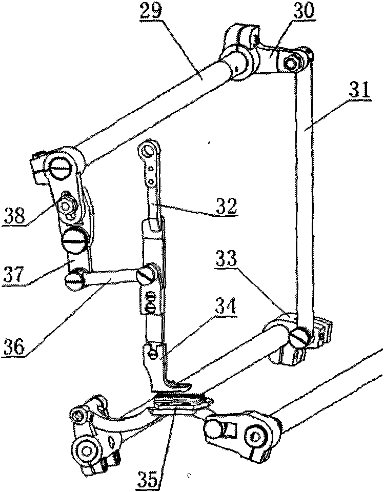 Upper differential feeding mechanism with contraction joint function of sewing machine and upper feeding wrinkling mechanism using same