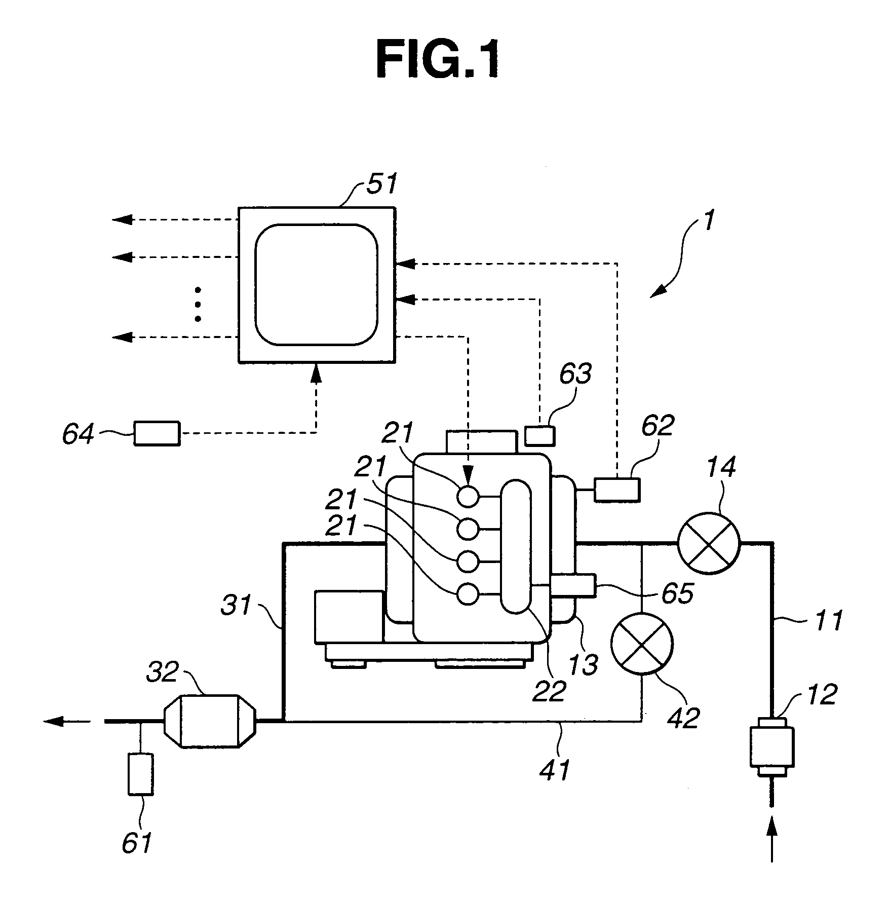 Exhaust gas purifying system for engine