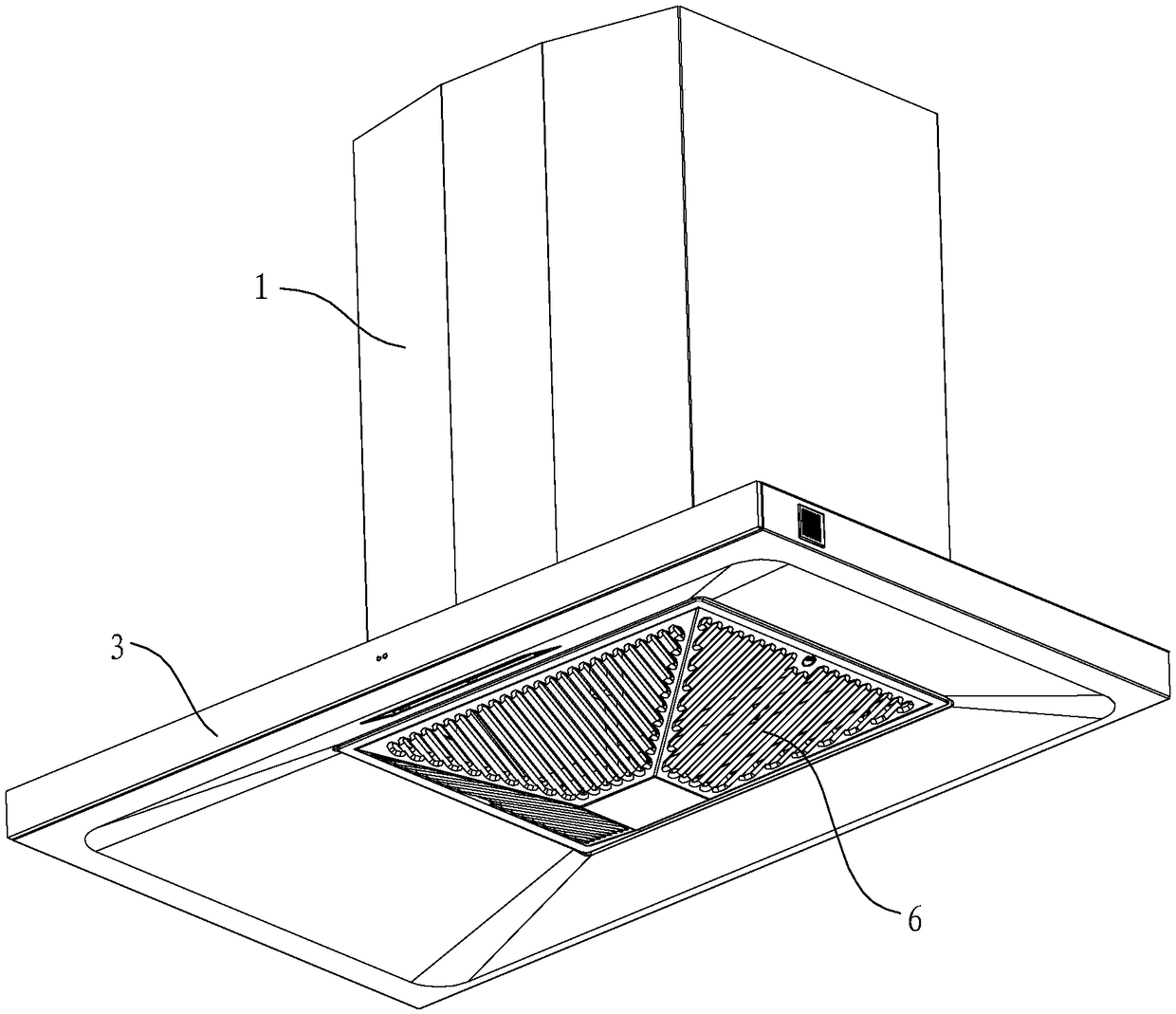 Intelligent extractor hood and control method thereof