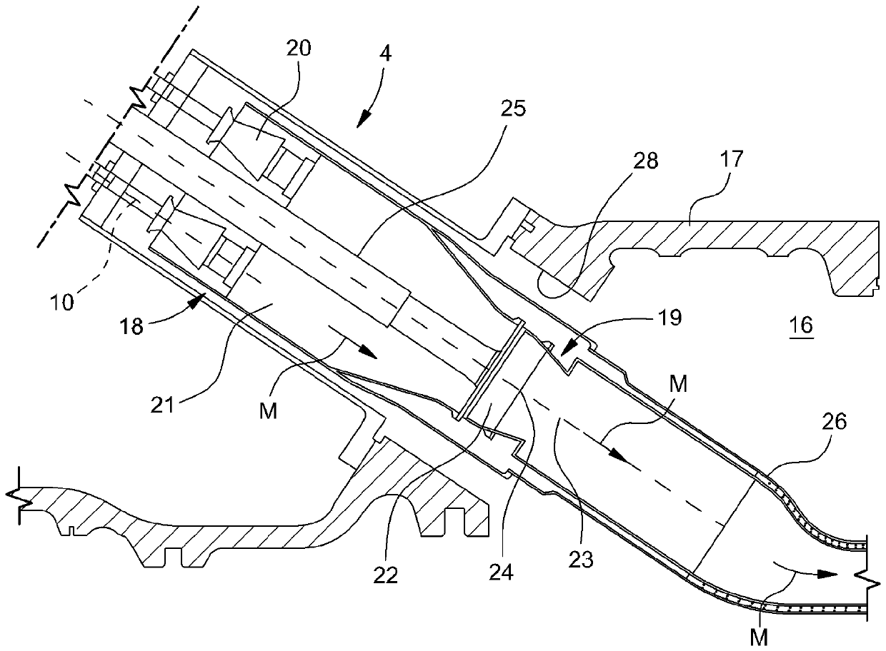 Burner for a gas turbine power plant combustor