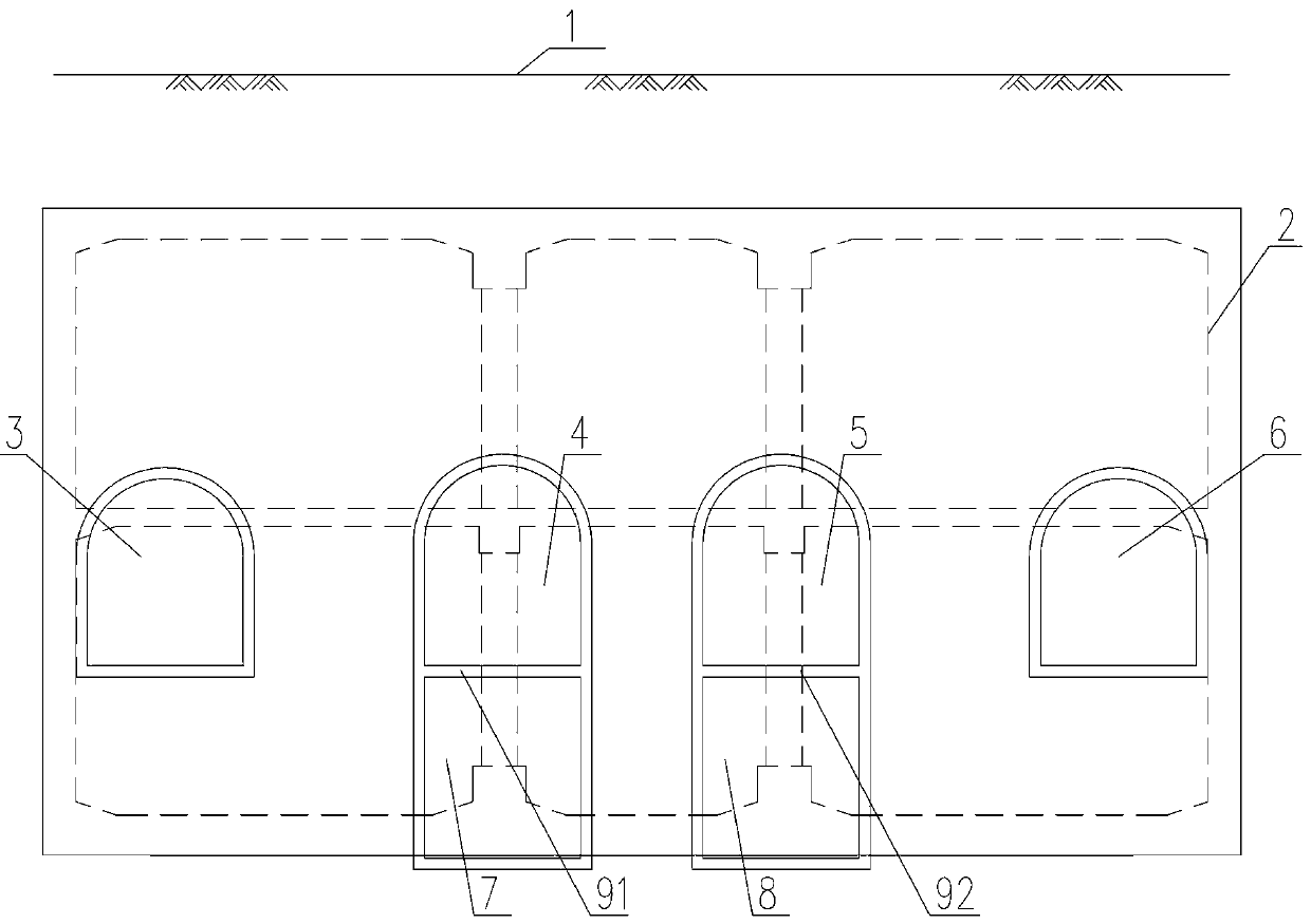 A construction method for subway single-storey underground digging stations