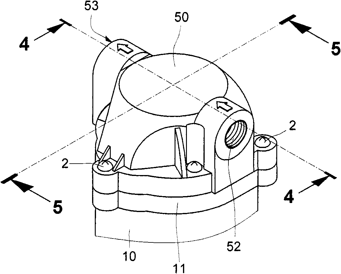 Leak stoppage structure of diaphragm pump head cover body