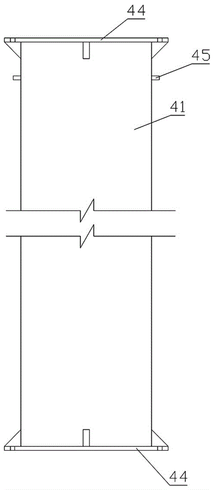 Auxiliary construction method for long-span cantilever integral laminated vierendeel truss structure