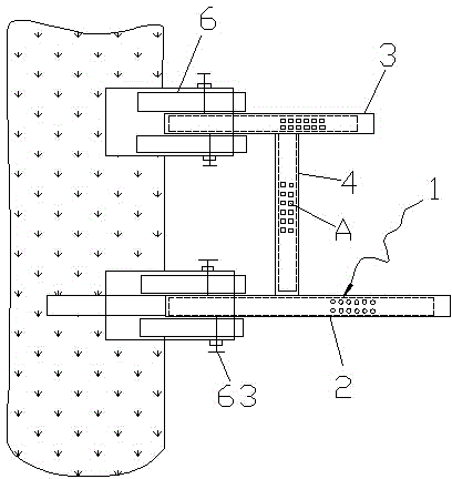 Nuclear power plant wall hanger and construction method thereof