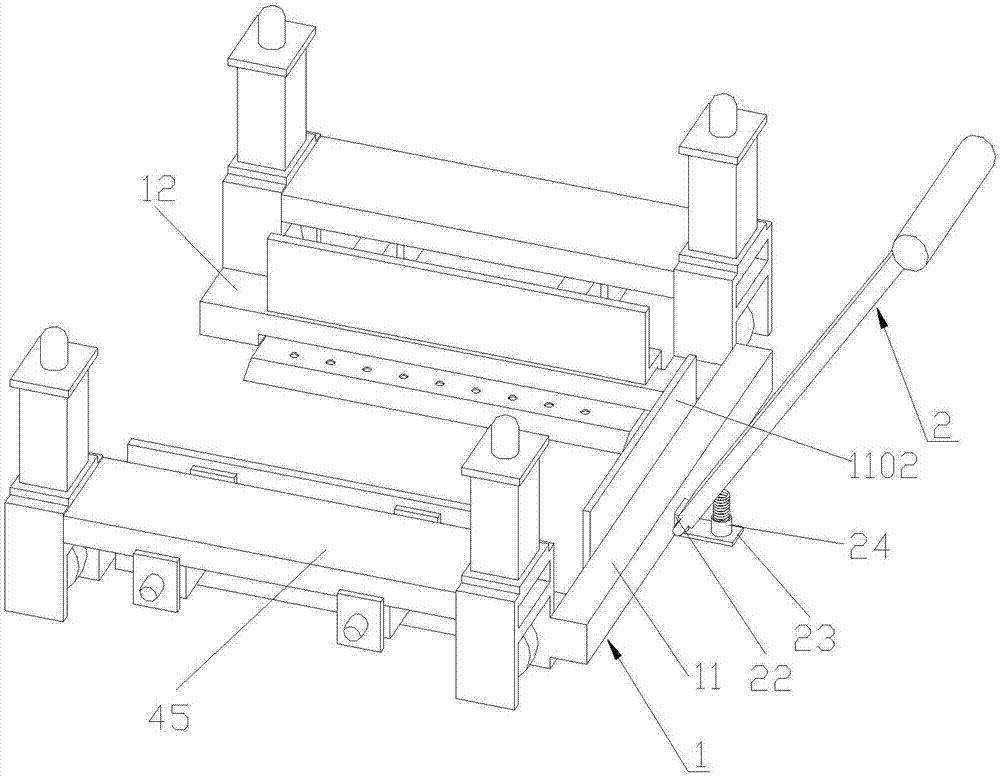 Movable transferring mechanism for generating sets and work method of movable transferring mechanism